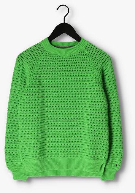 Groene TOMMY HILFIGER Sweater CROCHET SWEATER - large