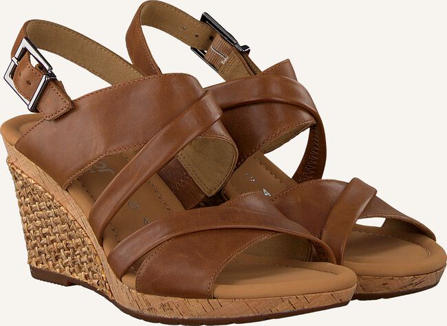 Bruine GABOR Platte sandalen 822 Bruine GABOR Platte sandalen 822 - large