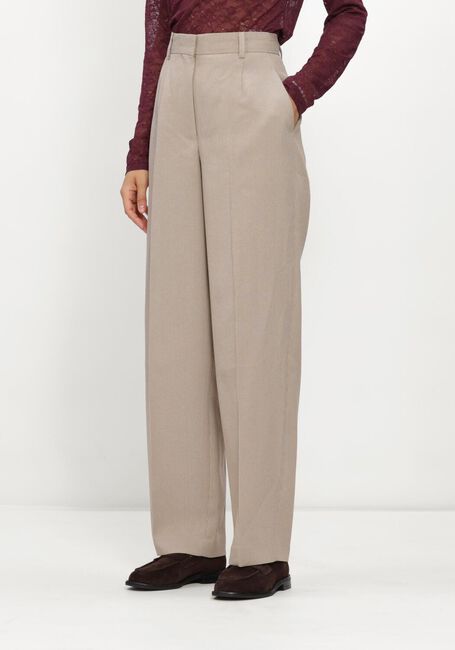 Beige CATWALK JUNKIE Wijde broek CHECK TAPERED TROUSERS - large