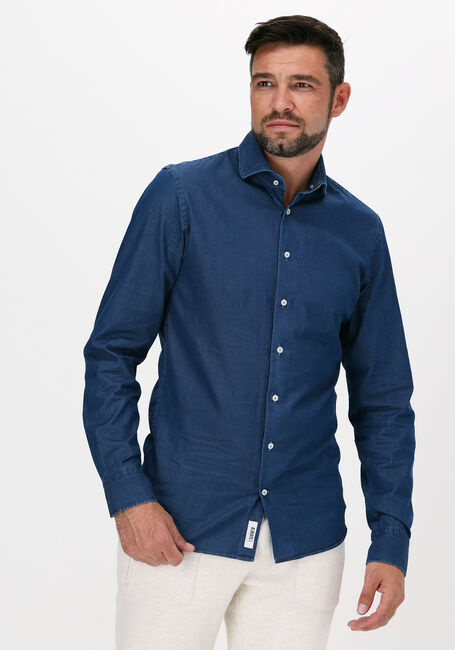 Donkerblauwe PROFUOMO Casual overhemd HOLTONS - large