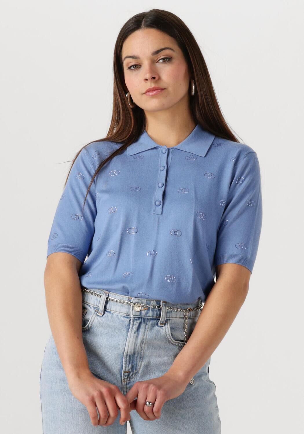 LIU JO Dames Tops & T-shirts Ecs Maglia Chiusa M c Blauw