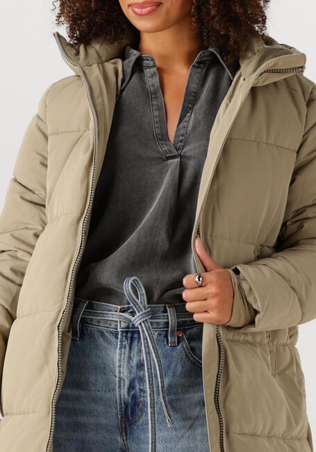 Zand WITHBLACK Gewatteerde jas WBLGLORIAN LONG PUFFER JACKET - large