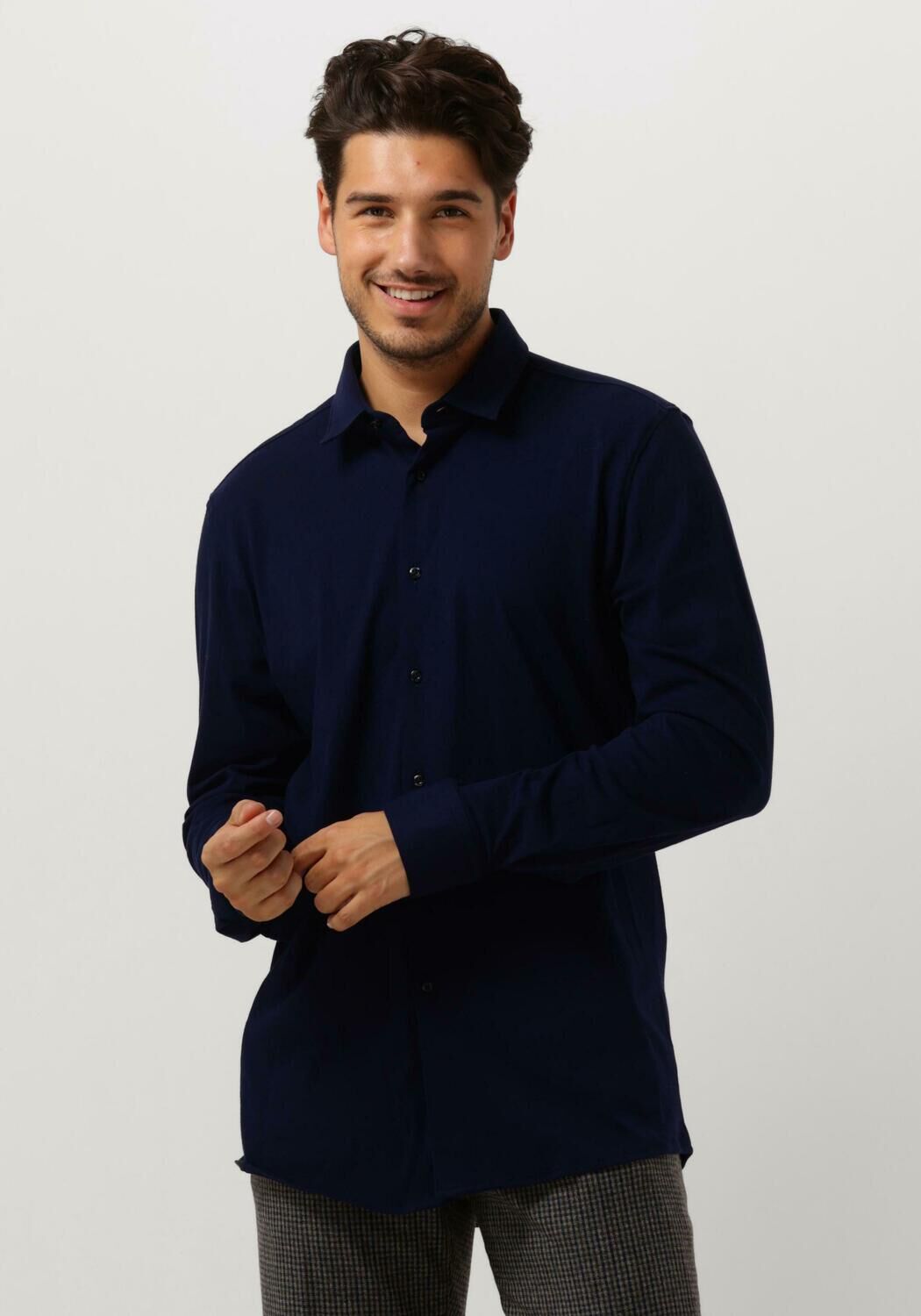 HUGO Heren Overhemden Elisha02 Donkerblauw