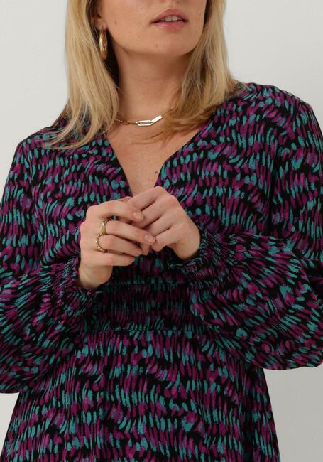 Paarse YDENCE Mini jurk DRESS NOVALI - large