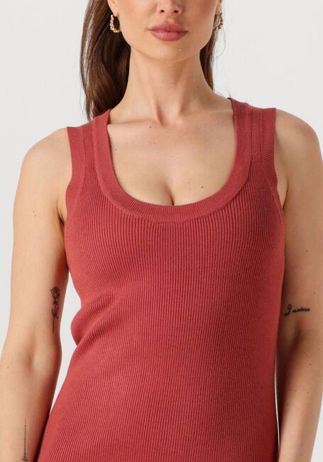 Rode YDENCE Maxi jurk KNITTED DRESS ARIEL - large