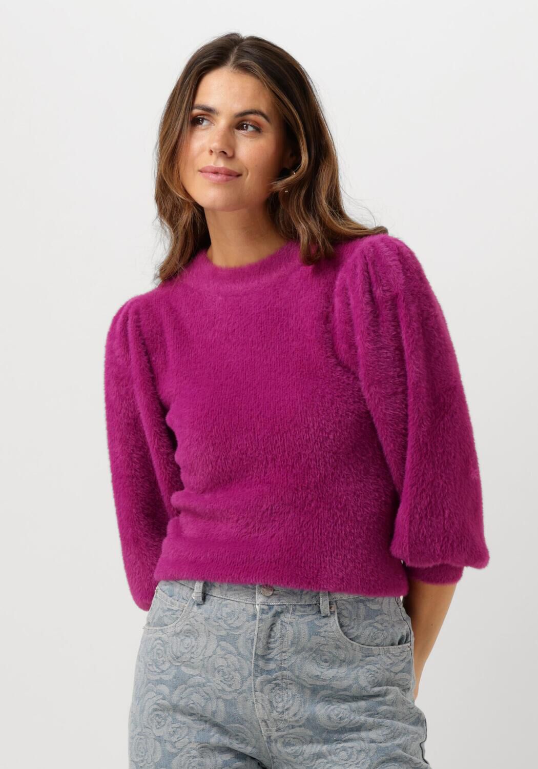 CATWALK JUNKIE Dames Truien & Vesten Puffy Sleeve Knit Paars