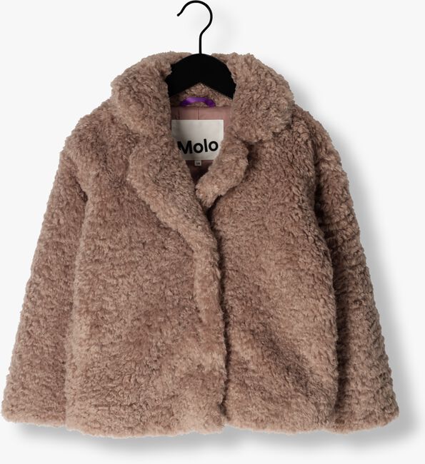 Paarse MOLO Faux fur jas HARLYN - large