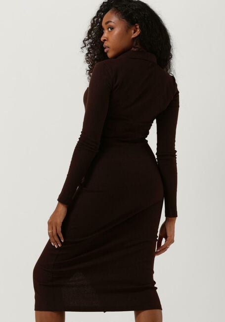 Bruine MOVES Midi jurk HONTUN 2675 - large