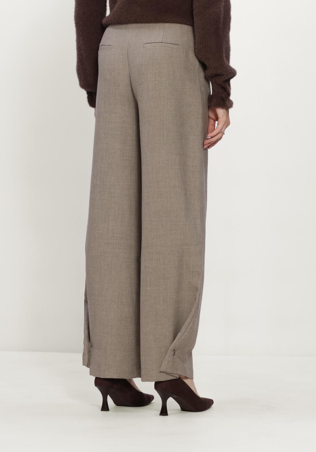Grijze RUBY TUESDAY Blouses CLENDIS TAPPERED BUTTON DETAIL PANTS - large