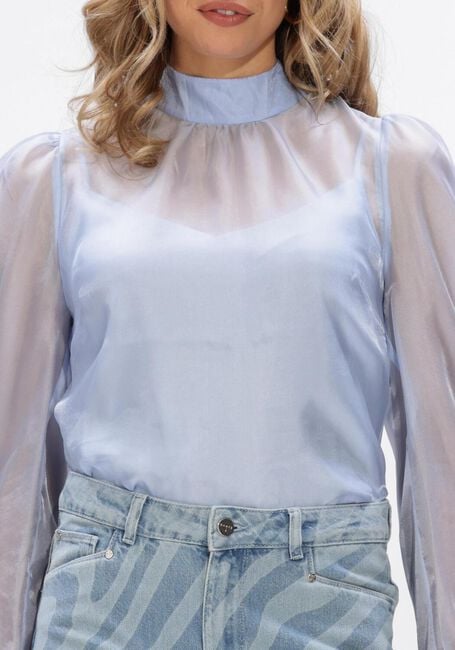 Blauwe DANTE6 Blouses OCEAN PUFFY SLEEVE TOP - large