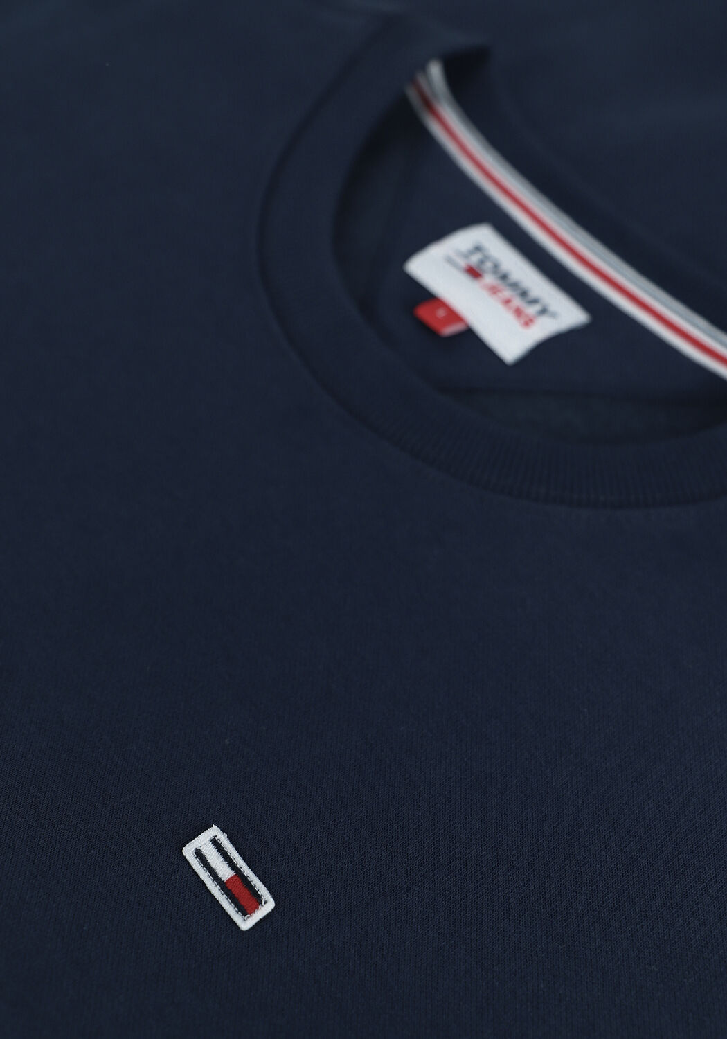 Donkerblauwe TOMMY JEANS Sweater TJM REGULAR FLEECE C NECK - large