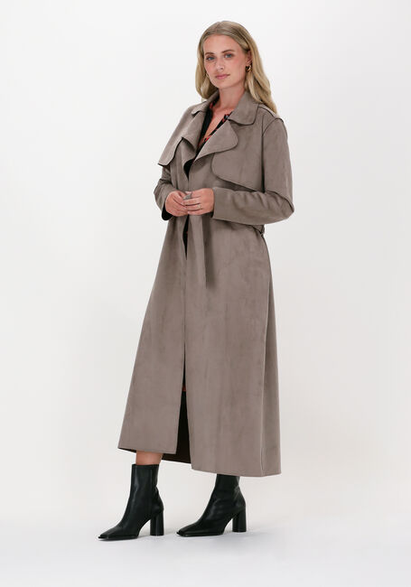 Taupe JANSEN AMSTERDAM Mantel COAT LONG - large