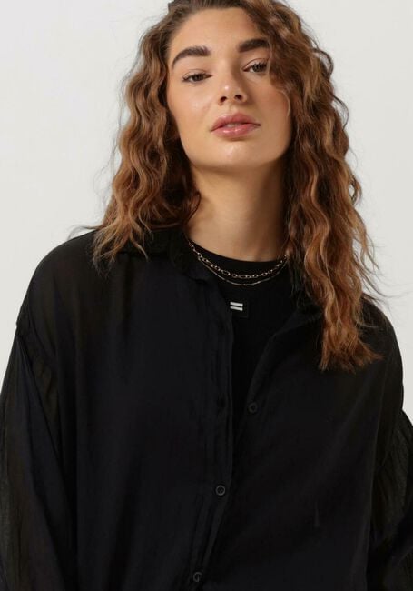 Zwarte 10DAYS Midi jurk DRESS PARIS VOILE - large