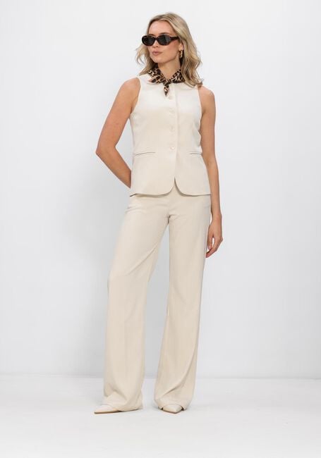 Gebroken wit YDENCE Wijde broek PANTS SOLANGE TALL - large