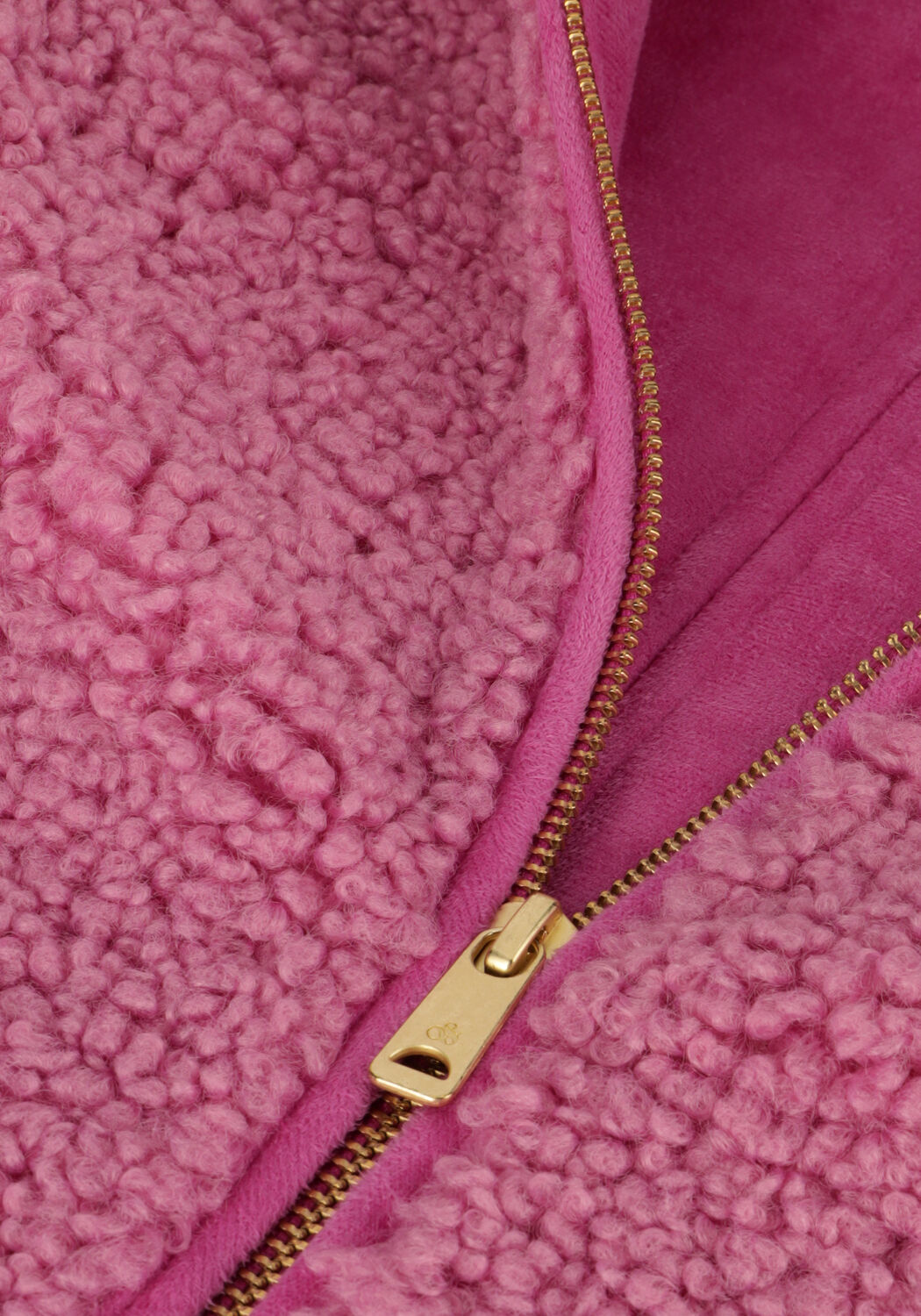 Roze SCOTCH & SODA Teddy jas LONGER-LENGTH BONDED TEDDY JACKET - large