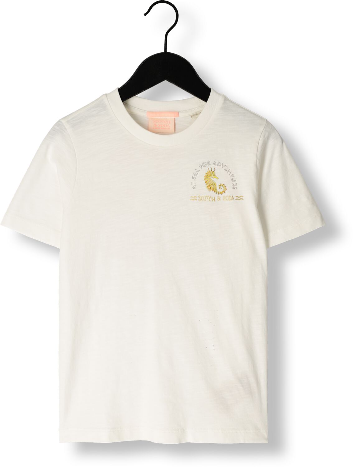 SCOTCH & SODA Meisjes Tops & T-shirts Organic Cotton T-shirt Wit