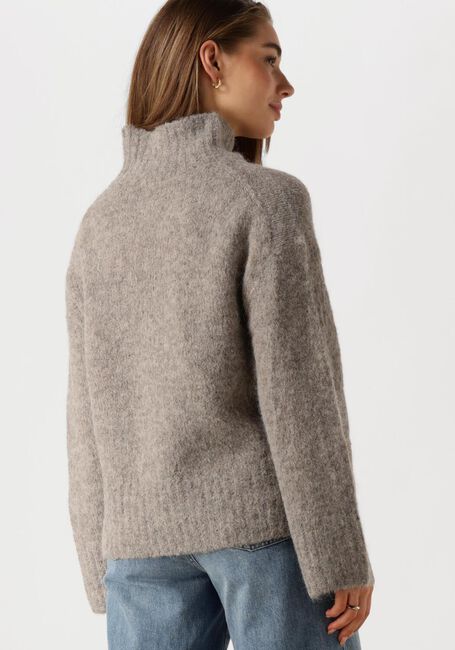 Grijze SELECTED FEMME Trui SLFGABELLA LS KNIT HIGH-NECK - large