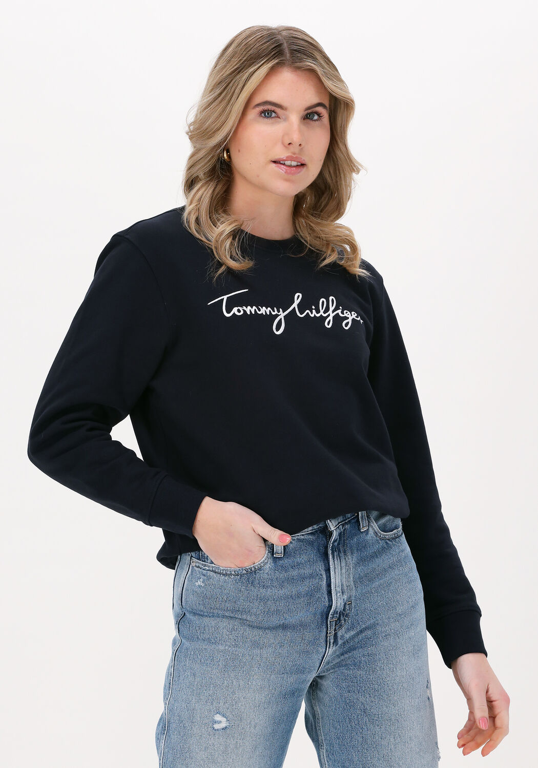 Tommy hilfiger trui dames blauw deals