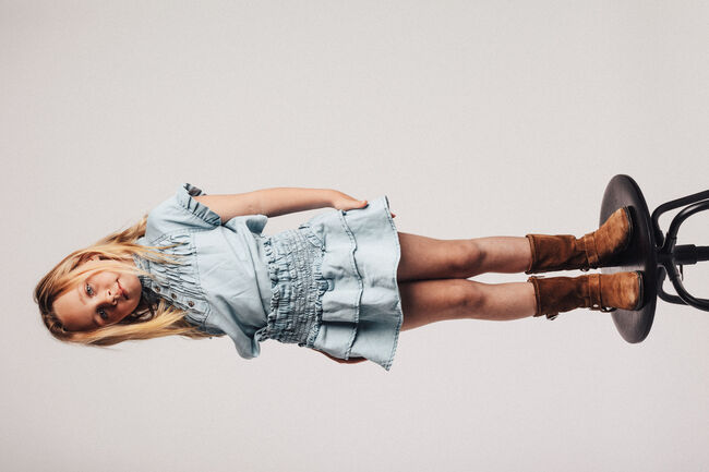 Lichtblauwe BAJE STUDIO Blouses ROBIN - large