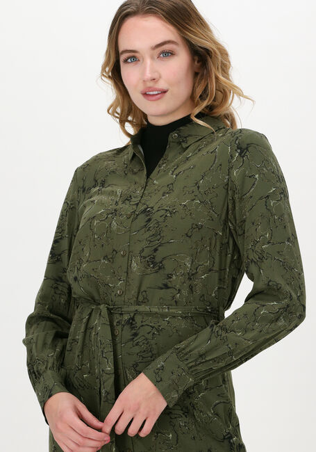 Groene ANOTHER LABEL Maxi jurk CHANIWA DRESS L/S - large