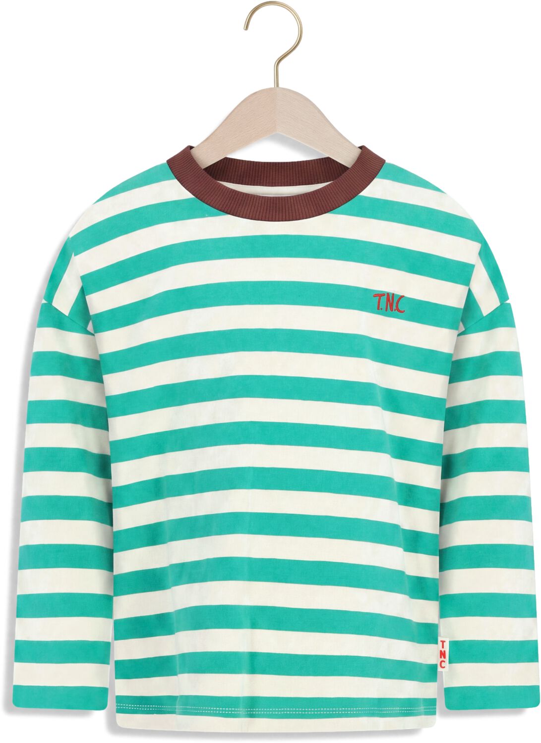 THE NEW CHAPTER Jongens Polo's & T-shirts Lou Longsleeve Groen