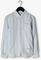 Blauw/wit gestreepte SCOTCH & SODA Casual overhemd YARN DYED LONG SLEEVE LINEN SHIRT