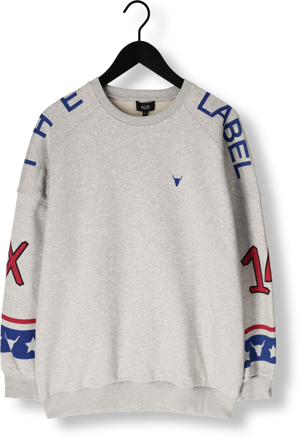 ALIX THE LABEL Dames Truien & Vesten Ladies Knitted Sports Sweater Grijs