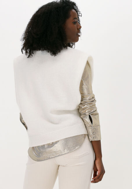 Gebroken wit JUST FEMALE Spencer COLDY KNIT VEST - large