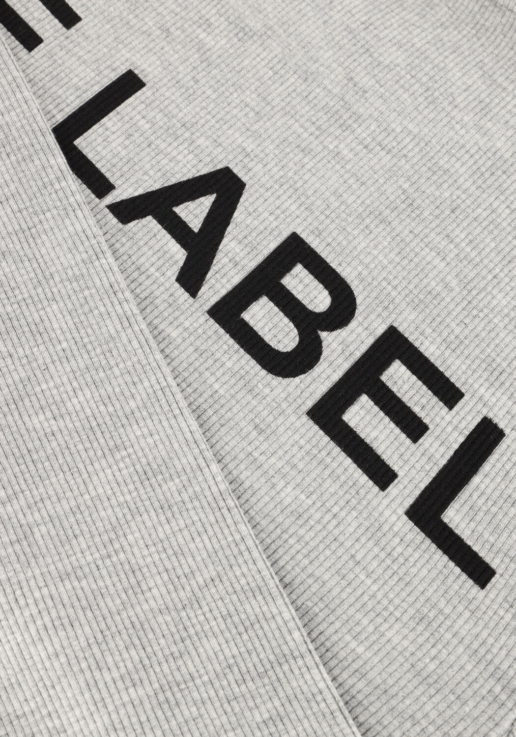 Grijze ALIX THE LABEL Top LADIES KNITTED RIB TOP - large