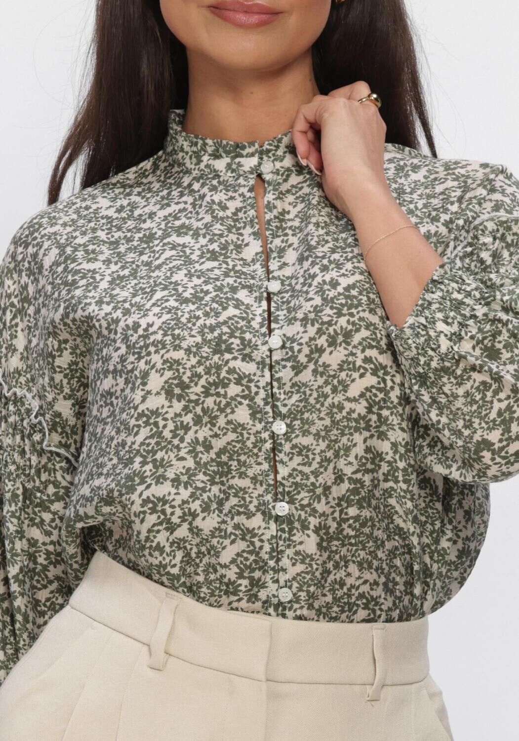 Witte MSCH COPENHAGEN Blouses MSCHSERAPHINA 3/4 SHIRT AOP - large