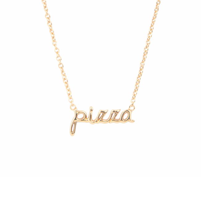 Gouden ATLITW STUDIO Kettingen URBAN NECKLACE PIZZA Gouden ATLITW STUDIO Kettingen URBAN NECKLACE PIZZA - large