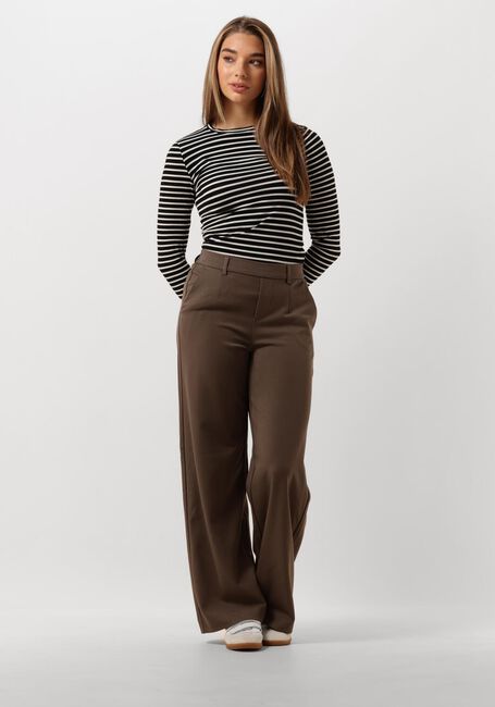 Zwarte SELECTED WOMEN Tops & T-shirts SLFMANJA LS O-NECK STRIPE - large