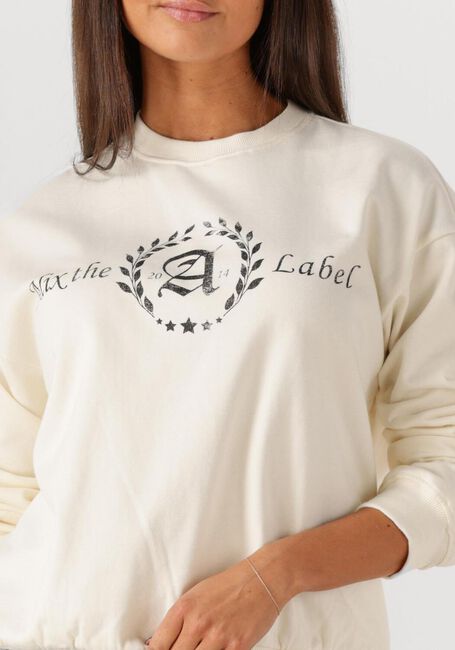 Creme ALIX THE LABEL Sweater LADIES KNITTED COLLAGE SWEATER - large