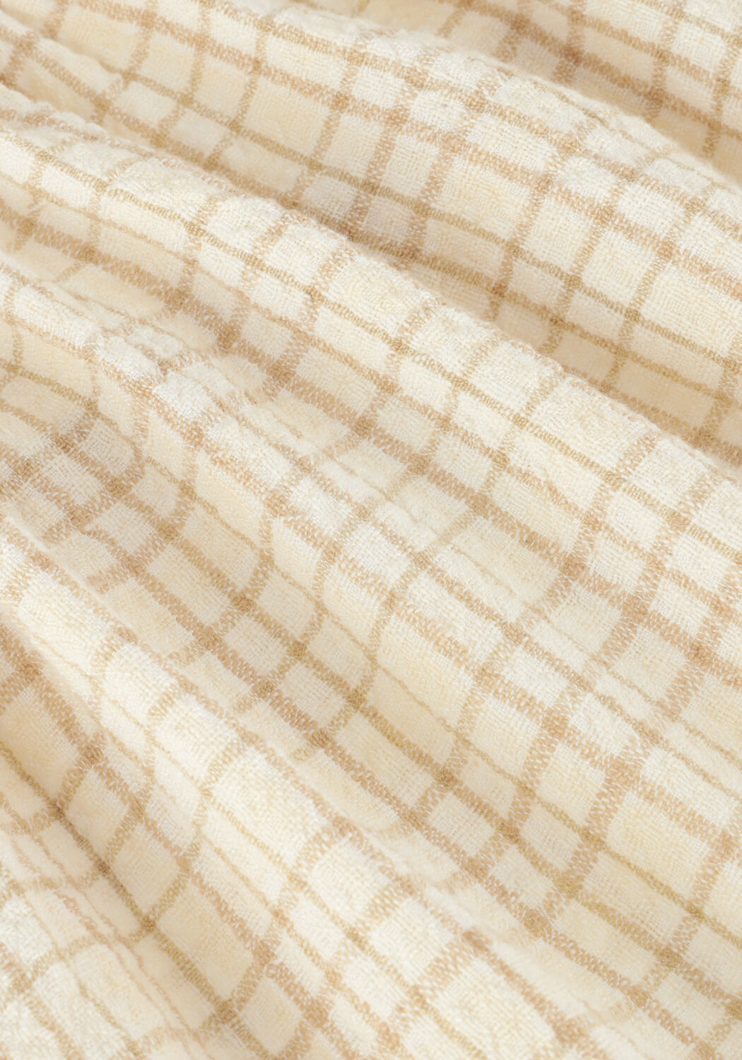 Ecru LIL' ATELIER Mini jurk NMFKALEY LS LOOSE DRESS LIL - large