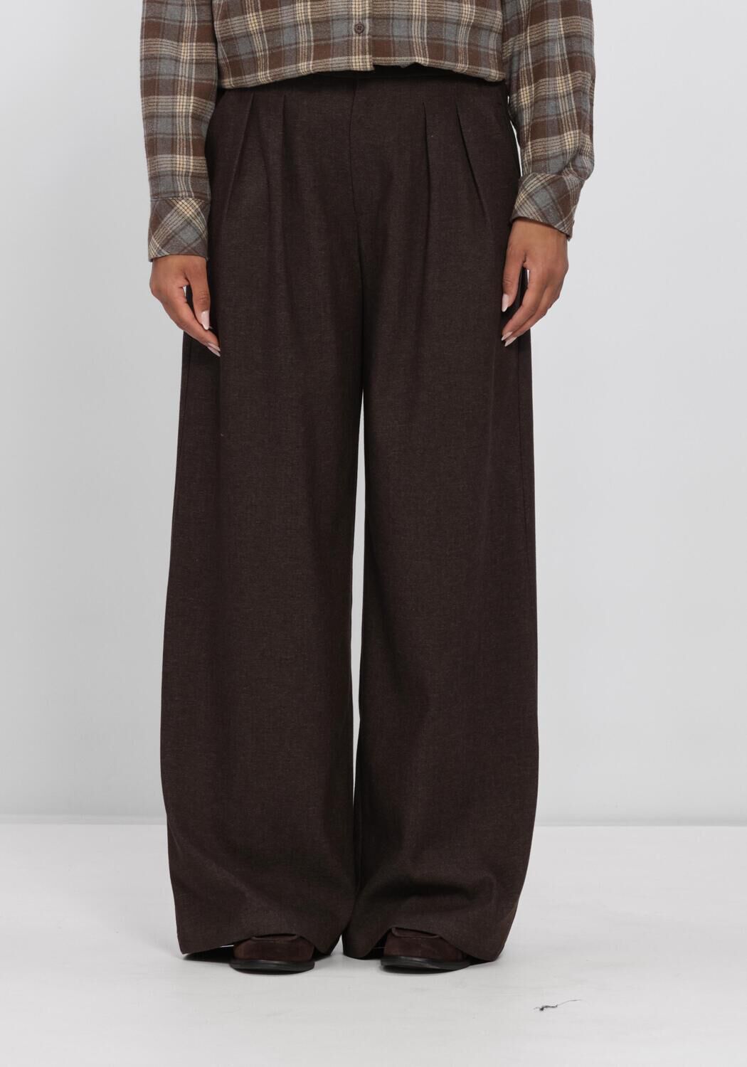 Donkergroene SUNCOO Wijde broek JIO - large