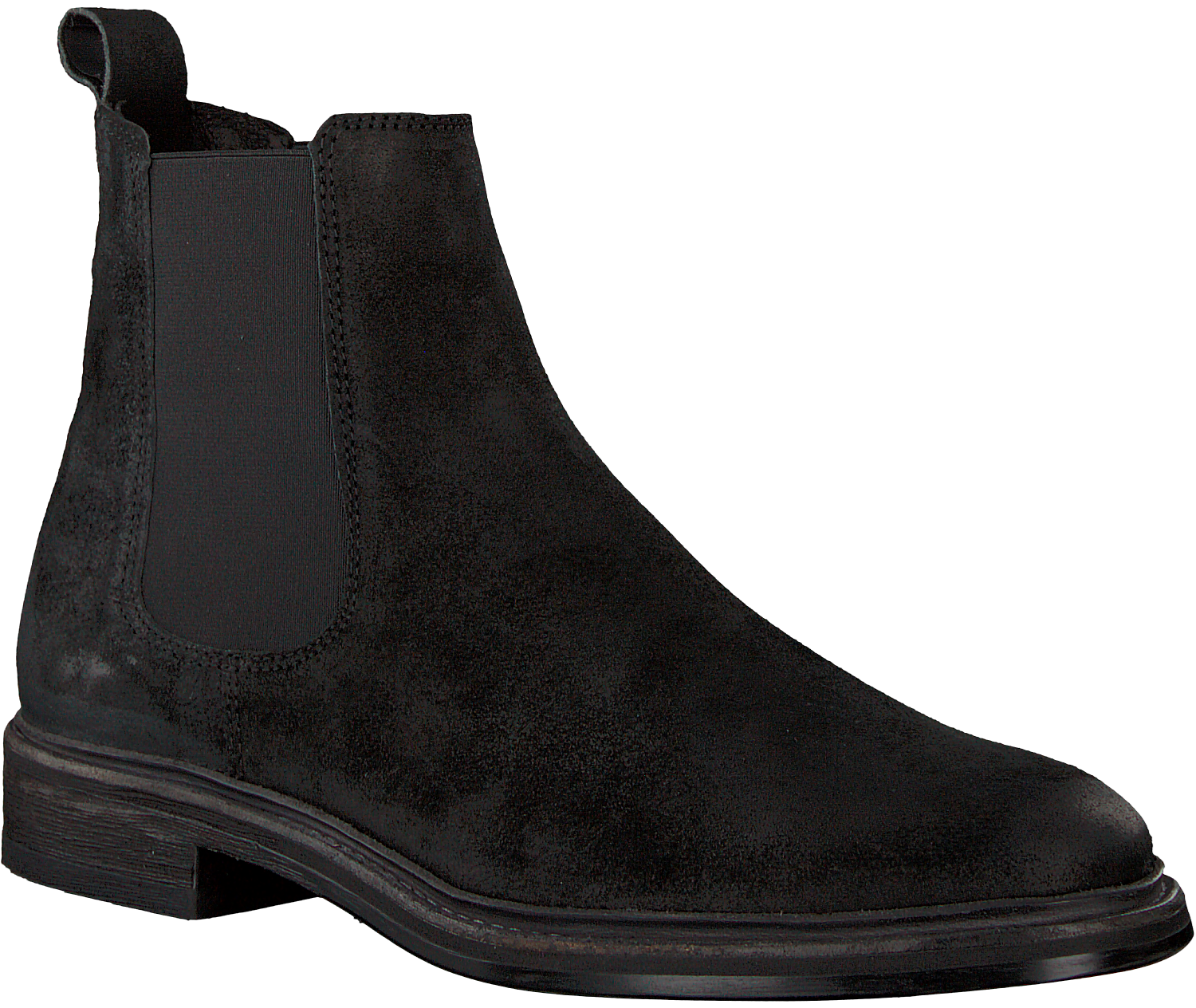 Zwarte GOOSECRAFT Chelsea boots CHET CHELSEA | Omoda Modieuze veterboots met een charmant design zwart