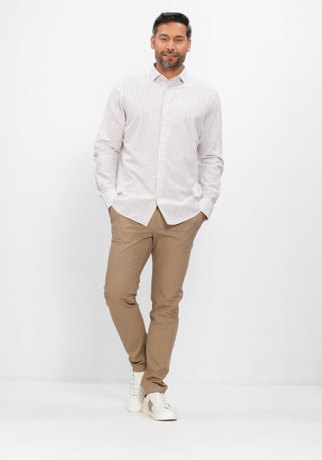 Beige PROFUOMO Klassiek overhemd SHIRT CUTAWAY SF CLASSIC - large