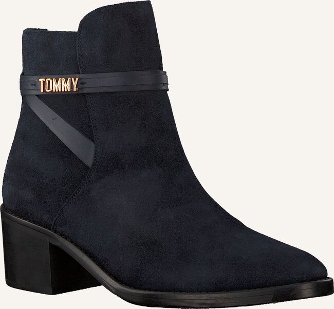 Blauwe TOMMY HILFIGER Enkellaarsjes BLOCK BRANDING MID Blauwe TOMMY HILFIGER Enkellaarsjes BLOCK BRANDING MID - large