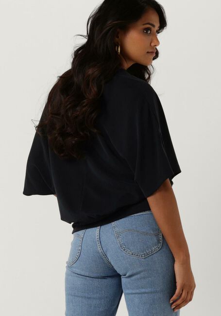 Zwarte SUMMUM Top TOP WASHED MODAL - large
