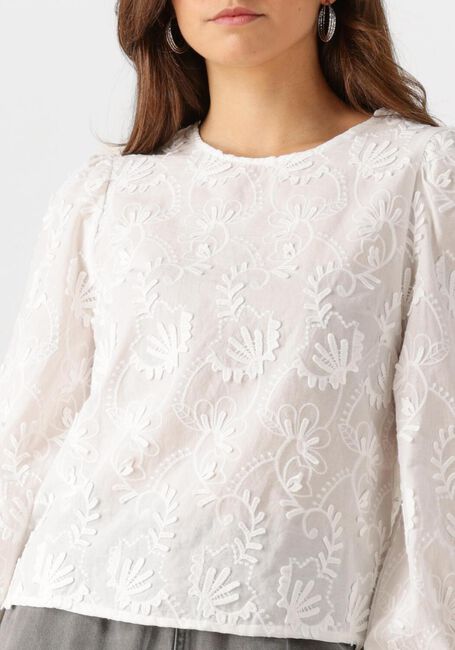 Witte OBJECT Blouses OBJMYA RE L/S TOP 137 - large
