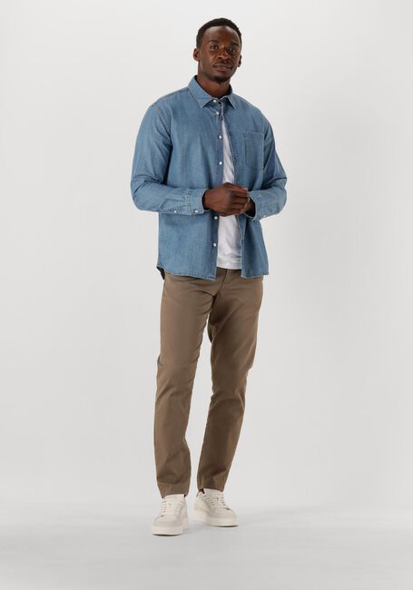Blauwe SELECTED HOMME Casual overhemd SLHREGCARLO DENIM LS SHIRT NOOS - large