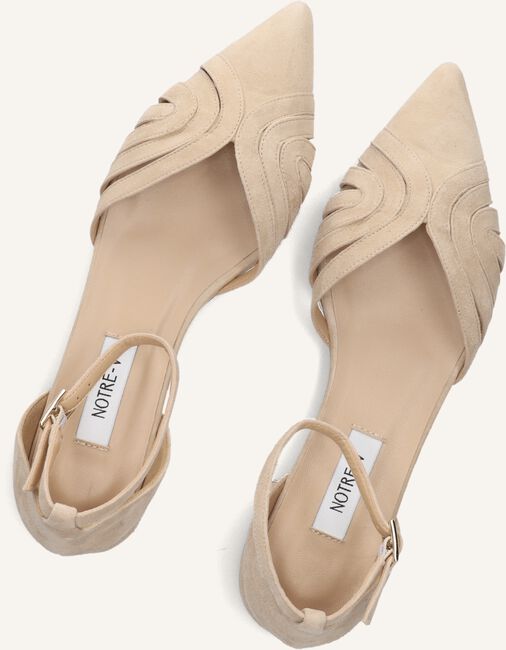 Beige NOTRE-V Platte sandalen 12264 Beige NOTRE-V Platte sandalen 12264 - large