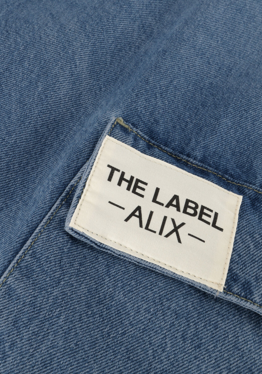 Blauwe ALIX THE LABEL Straight leg jeans LADIES WOVEN DENIM CARGO PANTS - large
