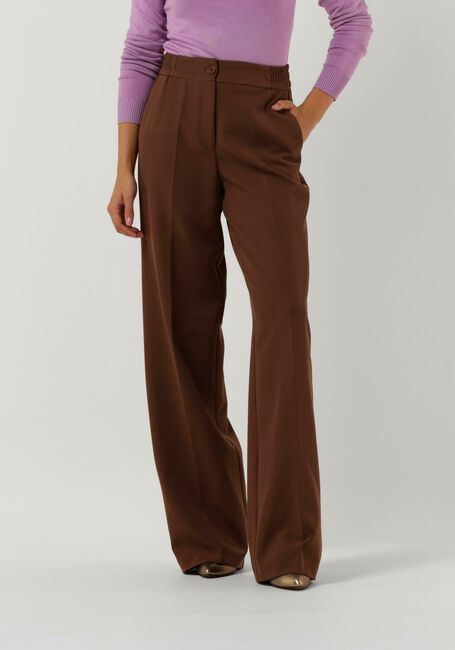 Bruine ACCESS Wijde broek W2-5084-364 - large