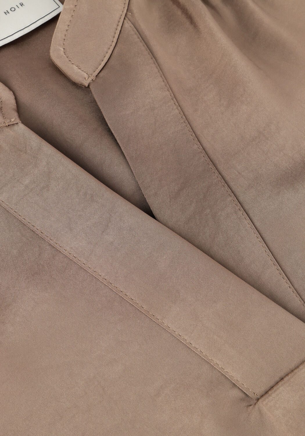 Taupe NEO NOIR Blouses ROELLA HEAVY SATEEN BLOUSE - large