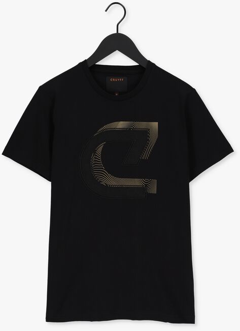 Zwarte CRUYFF T-shirt JULIEN TEE - 95 / 5 COTTON / ELASTHAN - large