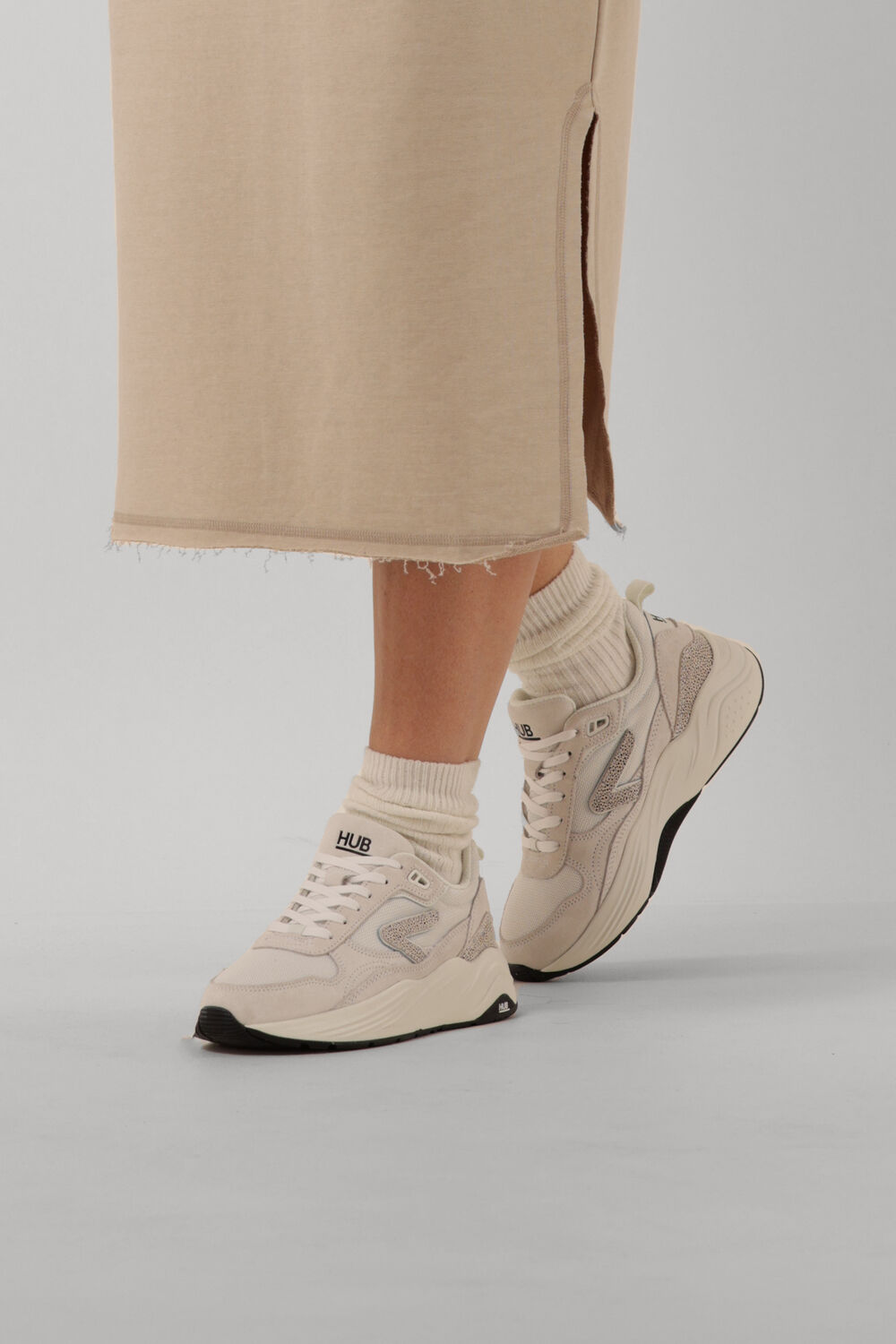Witte HUB Lage sneakers GLIDE Z Omoda