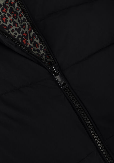 zwarte scotch soda gewatteerde jas water repellent long length puffer coat