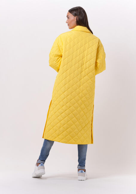 Gele TOMMY HILFIGER Gewatteerde jas QUILTED SORONA LONG SHACKET - large