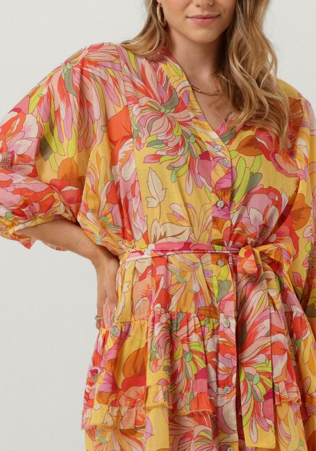 Multi ACCESS Mini jurk FLORAL DRESS WITH RUFFLES - large